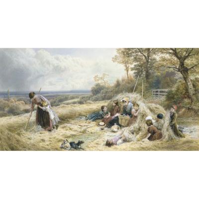 Myles Birket Foster – The Hayfield